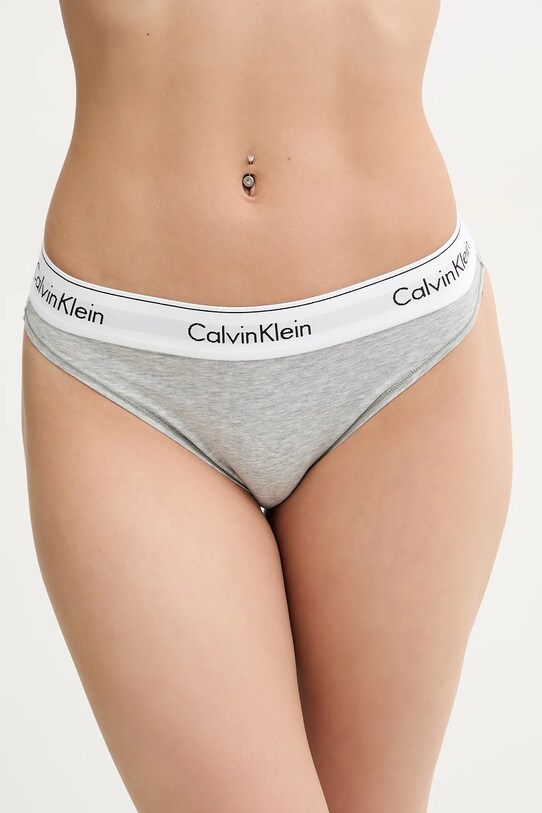 Calvin Klein Underwear chiloti figi gri LV00QF8319