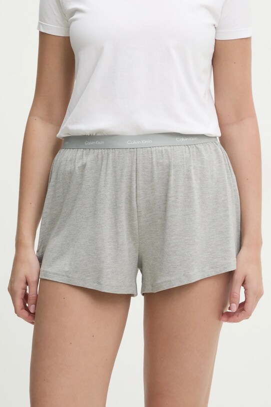 Pyžamové šortky Calvin Klein Underwear spodní šedá LV00QS7378