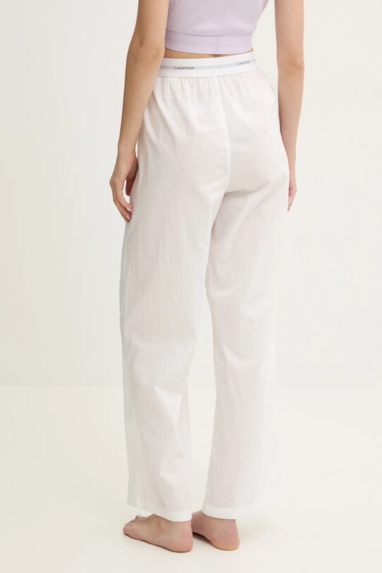 Calvin Klein Underwear pantaloni pijama bumbac LV00QS7410 alb SS25