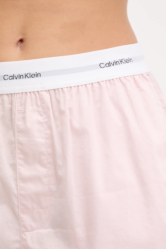 Одяг Бавовняні піжамні шорти Calvin Klein Underwear LV00QS7411 рожевий