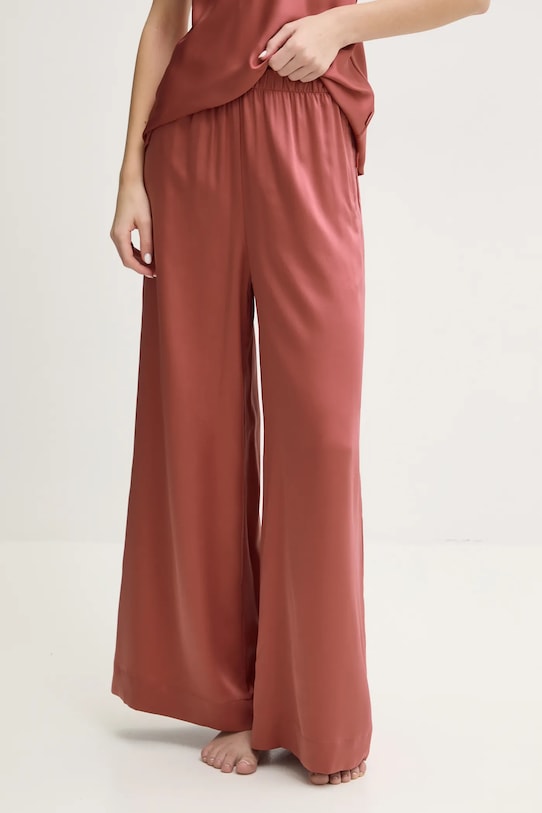 Dugi donji dio pidžame Calvin Klein Underwear tkanina narančasta 000QS7300E