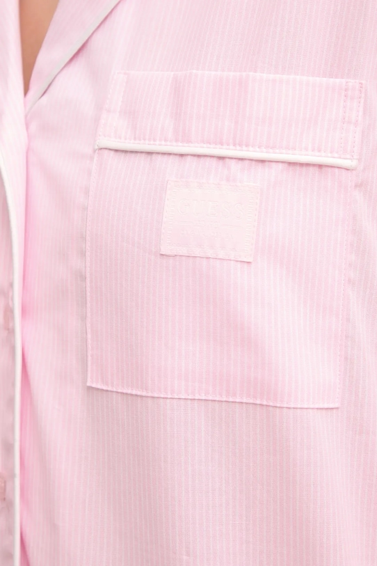 Guess piżama bawełniana MARTA O5GX10.WH1K1 różowy