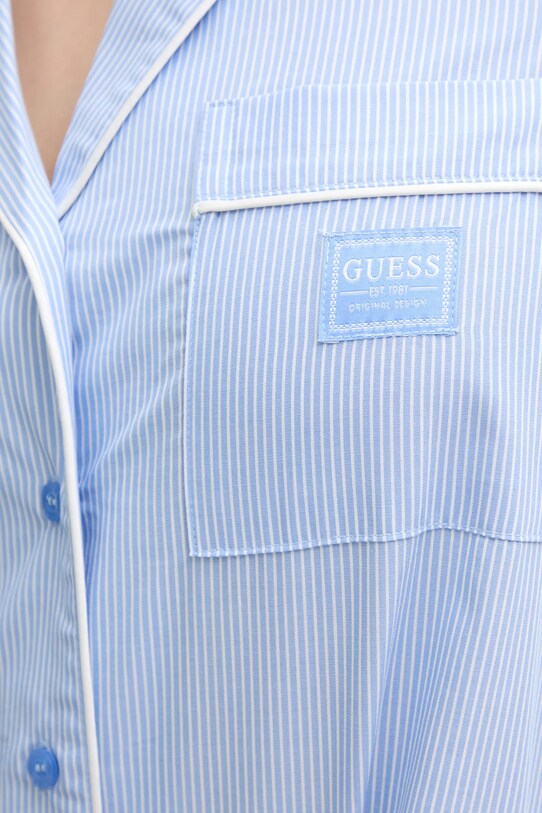 Guess pamut pizsama MARTA O5GX10.WH1K1 kék