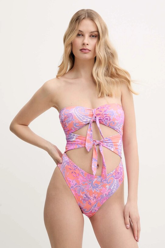 Guess costum de baie dintr-o bucată usor rigidizat portocaliu E5GJ15.KCR52