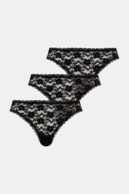 Guess brazyliany 3-pack koronka czarny O5RG16.KC5L0
