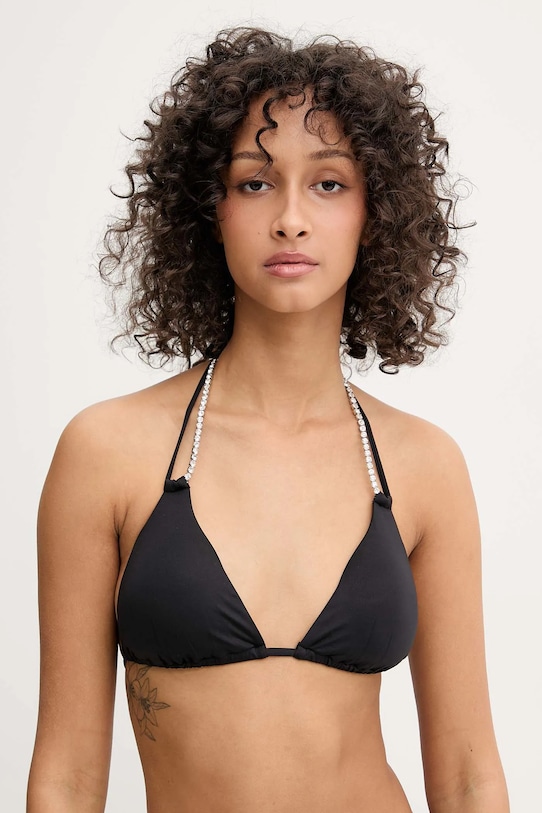 Guess sutien de baie uni negru E5GJ10.MC040