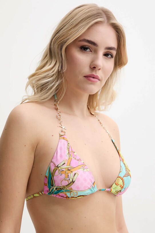 Guess sutien de baie usor rigidizat turcoaz E5GJ19.KCR12