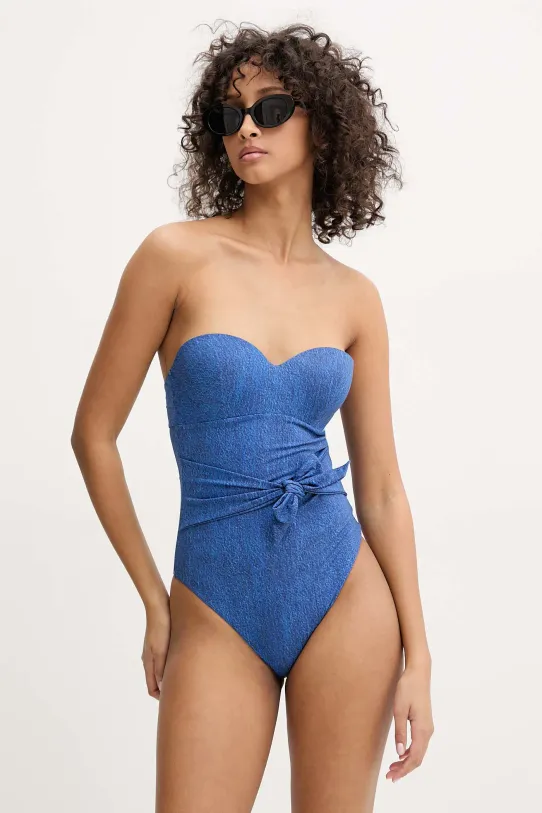 Jednodílné plavky Guess vyztužené modrá E5GJ35.KCRL2