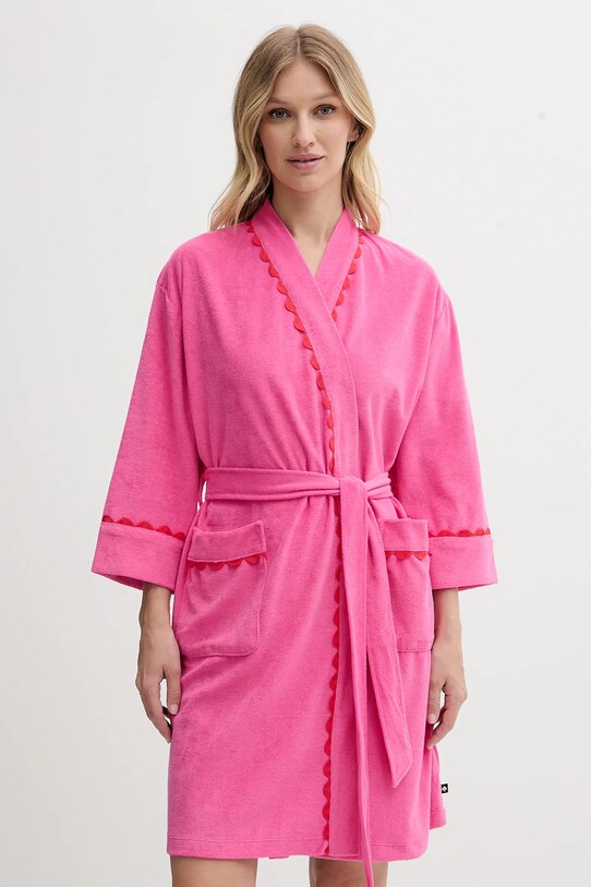 Kate Spade szlafrok dzianina różowy KSI42753