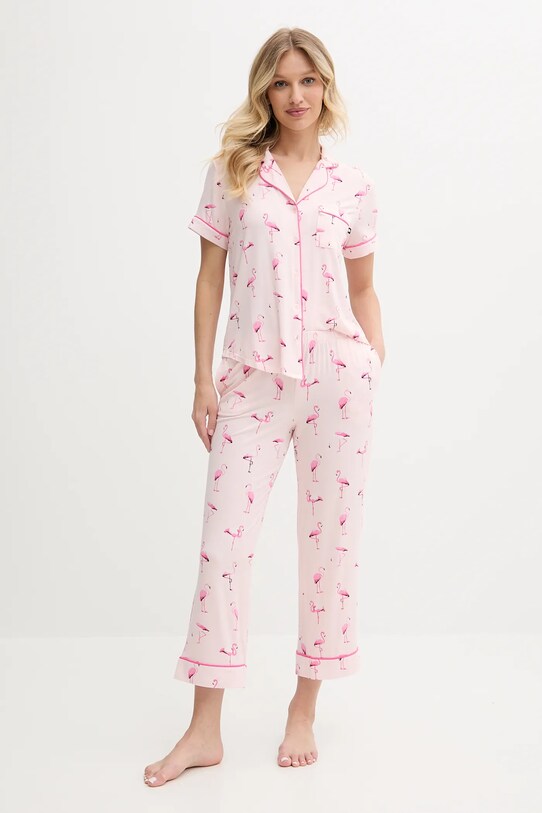 Kate Spade piżama dzianina różowy KSI92746