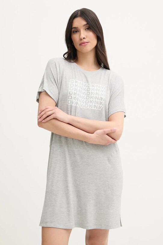 Dkny cămașă de noapte YI30044 gri SS25