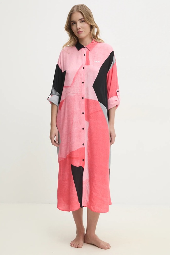Noční košilka Dkny látka růžová YI60043