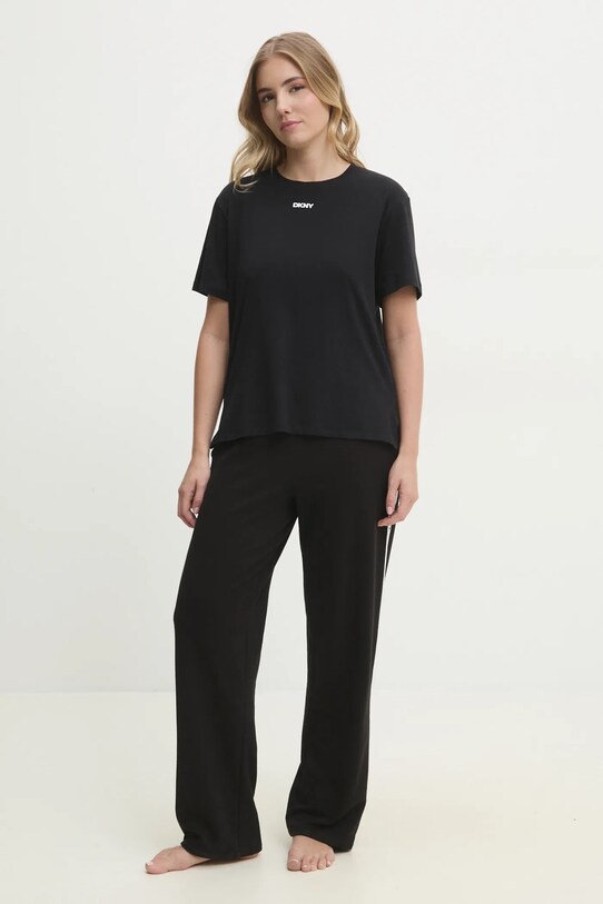 Pižama Dkny Pletenina črna YI70040