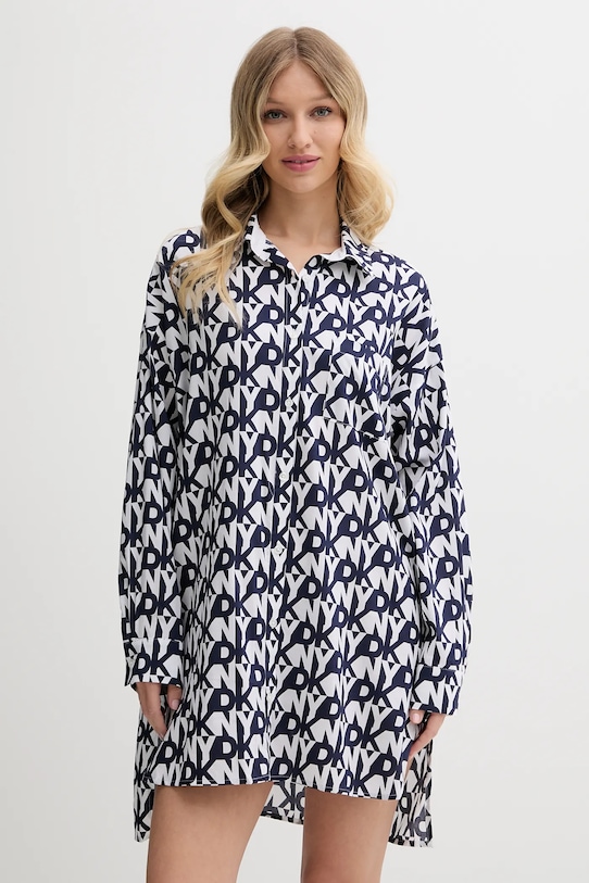 Dkny cămașă de noapte camasa de noapte bleumarin YI30048