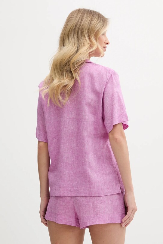 Odzież Dkny piżama lniana YI90054 fioletowy