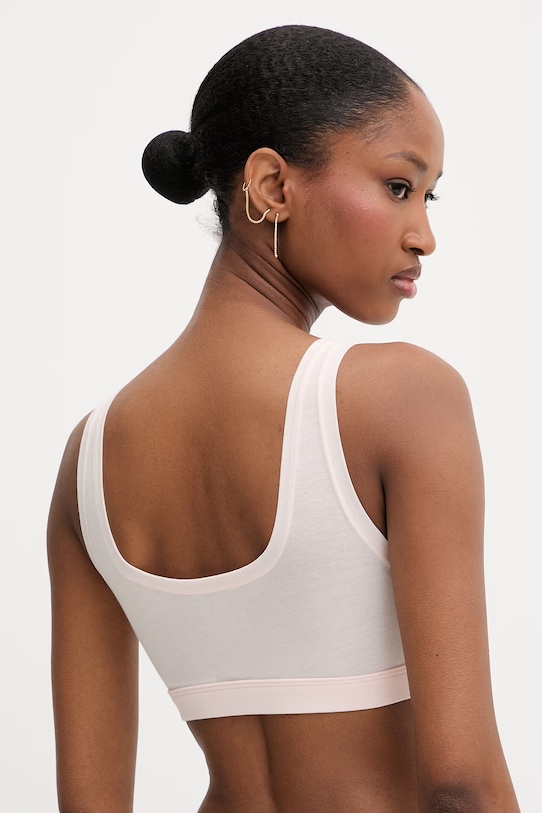 Oblečení Polo Ralph Lauren podprsenka bavlněná s elastanem 4P0498 růžová