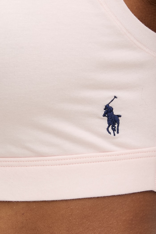 Polo Ralph Lauren podprsenka bavlněná s elastanem 4P0498 růžová