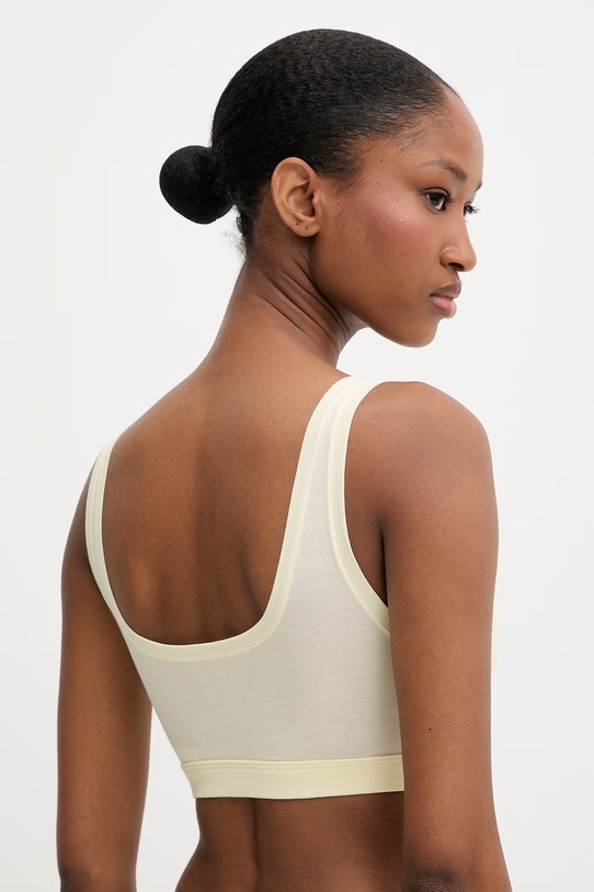 Polo Ralph Lauren biustonosz bawełniany z elastanem 4P0498 żółty SS26