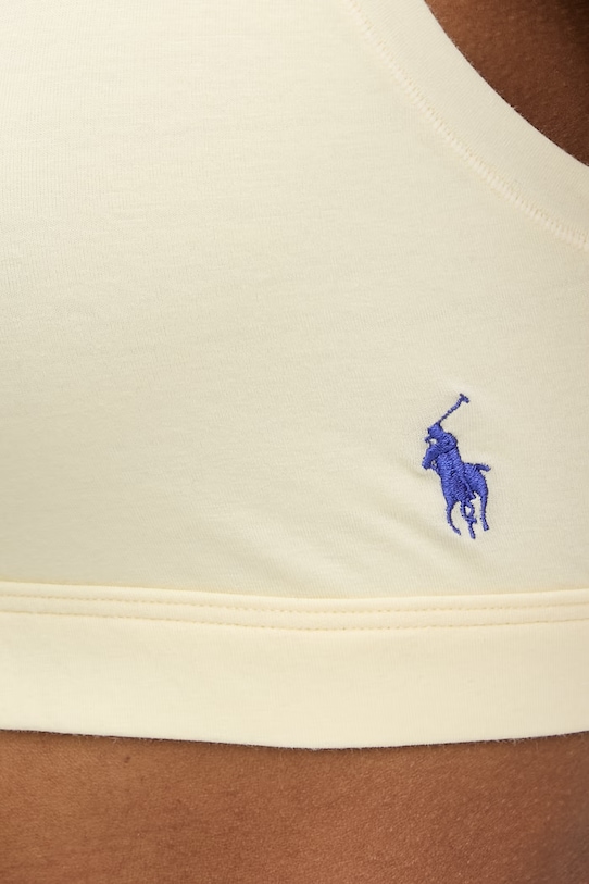 Oblečení Polo Ralph Lauren podprsenka bavlněná s elastanem 4P0498 žlutá