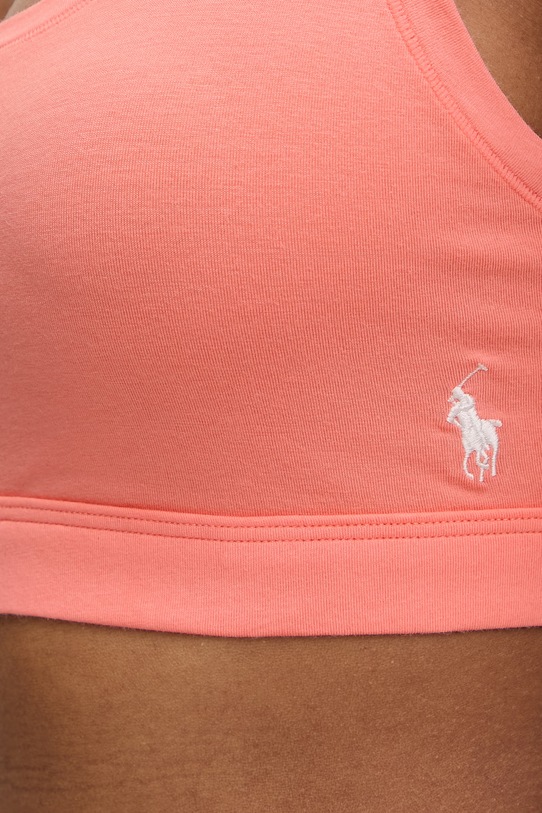 Polo Ralph Lauren biustonosz bawełniany z elastanem pomarańczowy 4P0498