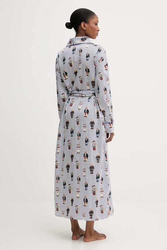 Polo Ralph Lauren szlafrok bawełniany 4P0248 niebieski AA00