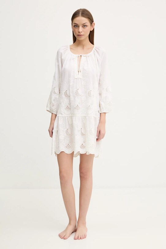 Melissa Odabash rochie de plajă din bumbac MO.PEARL bej SS25