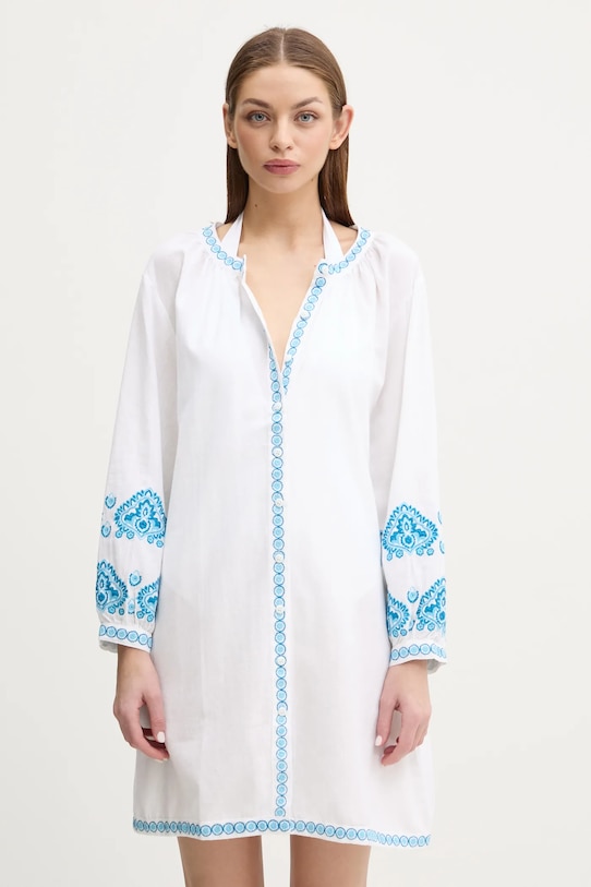 Melissa Odabash rochie de plaja MO.TANIA alb SS25