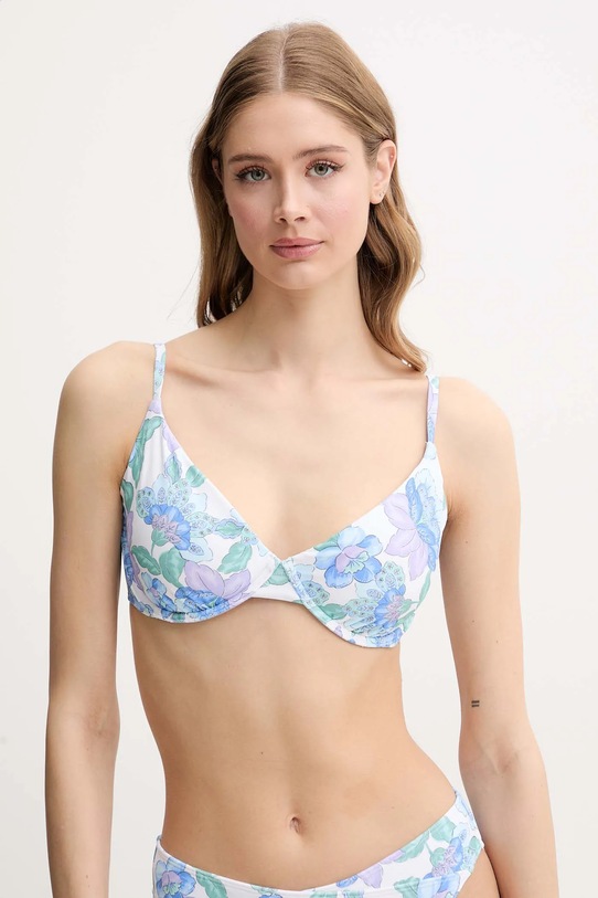 Hollister Co. biustonosz kąpielowy kwiaty biały KI311.5028.638