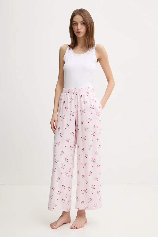 Hollister Co. pizsama nadrág KI346.5037.604 rózsaszín SS25