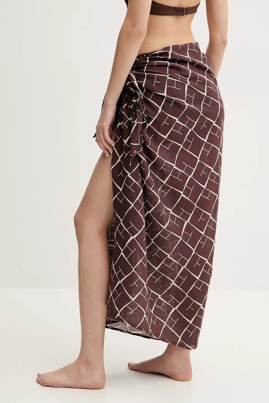 Îmbrăcăminte Abercrombie & Fitch pareo de bumbac KI111.5075.409 maro