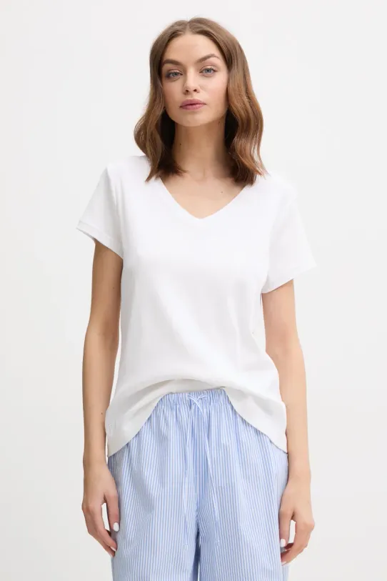 Lauren Ralph Lauren t-shirt bawełniany bawełna biały ILN62373