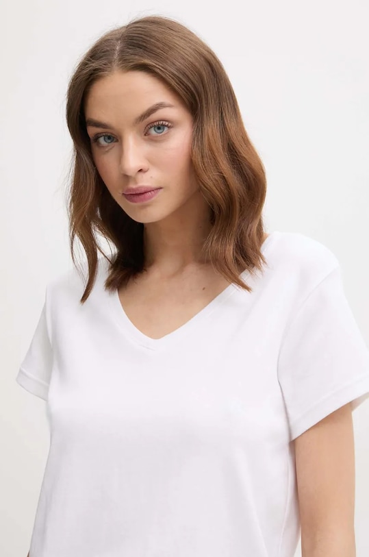 Îmbrăcăminte Lauren Ralph Lauren tricou din bumbac ILN62373 alb