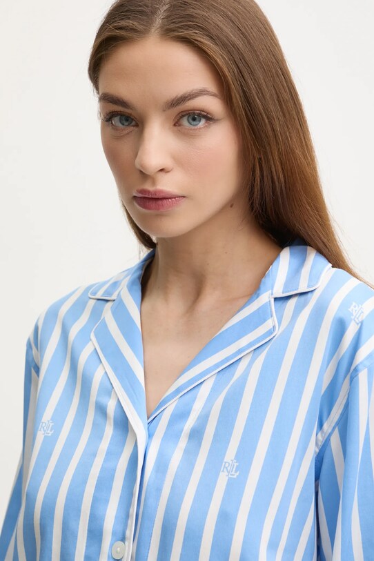 Pyžamo Lauren Ralph Lauren modrá ILN12400