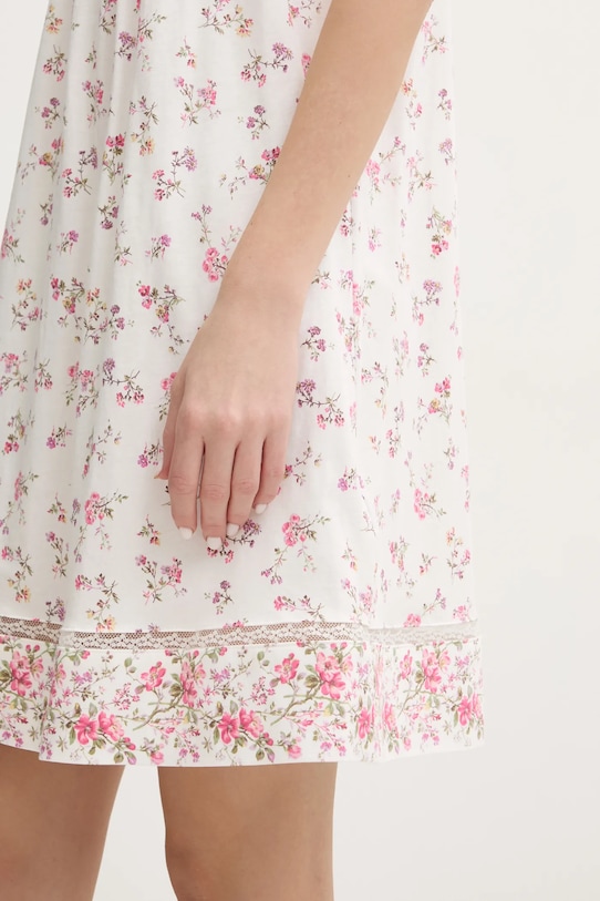 Хлопковая ночная рубашка Lauren Ralph Lauren белый ILN22408