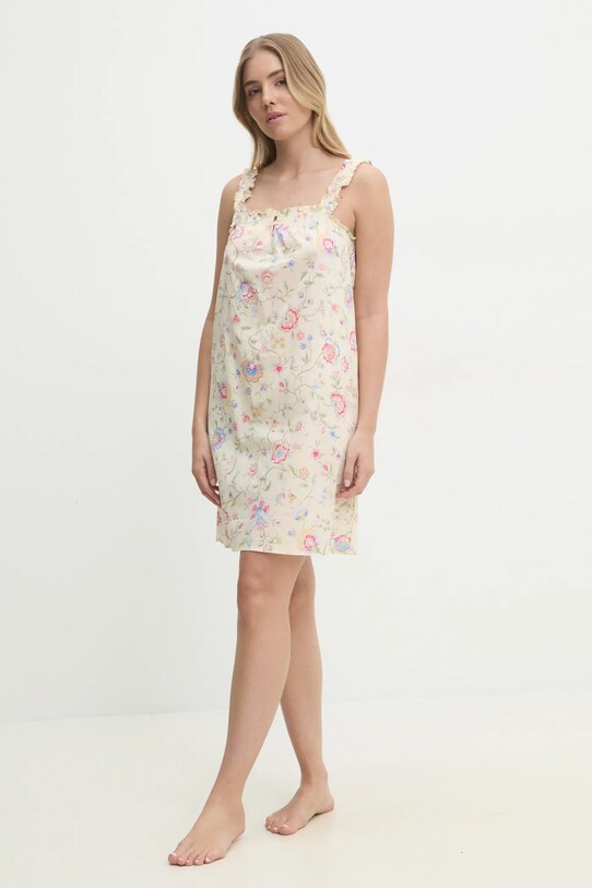 Noční košile Lauren Ralph Lauren ILN22411 béžová SS25