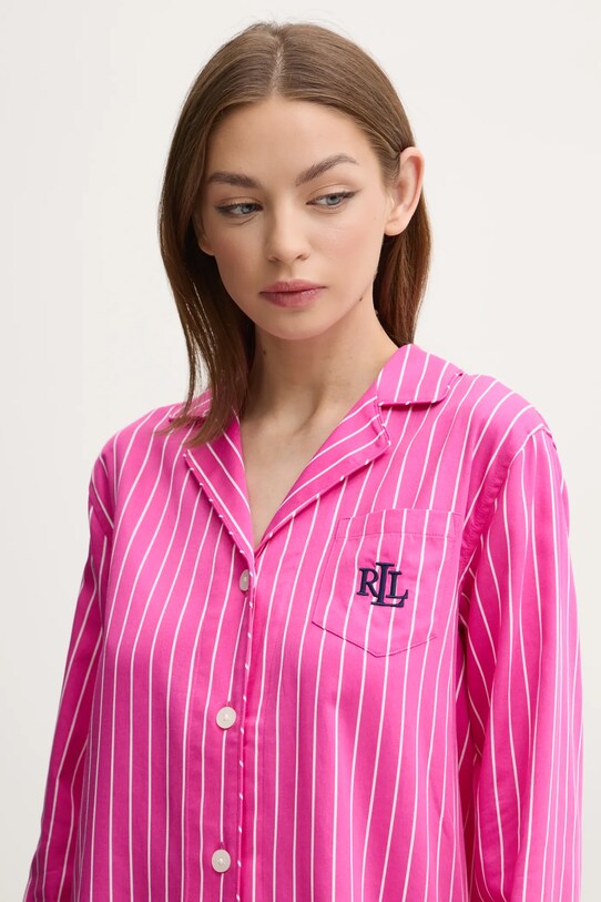 Lauren Ralph Lauren camasa de pijama roz ILN32399