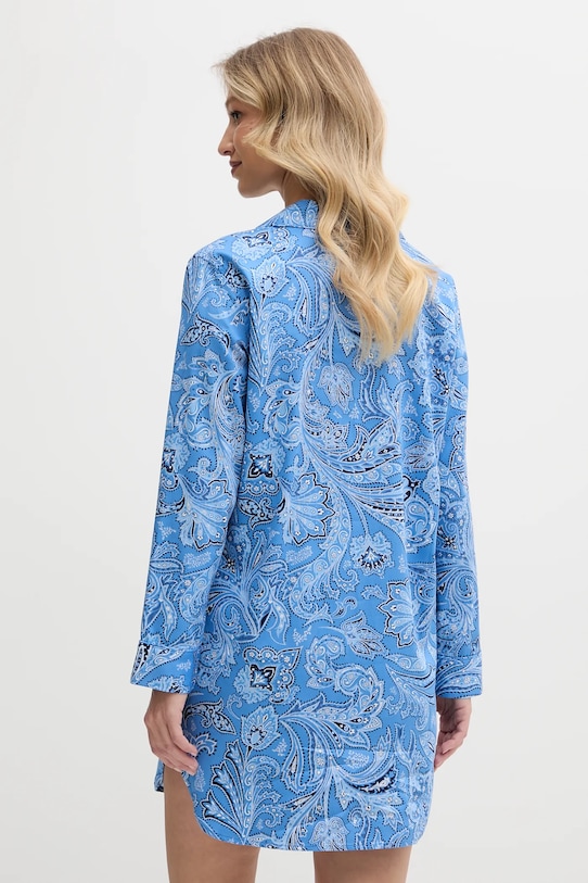 Pyžamová košile Lauren Ralph Lauren ILN32399 fialová SS25