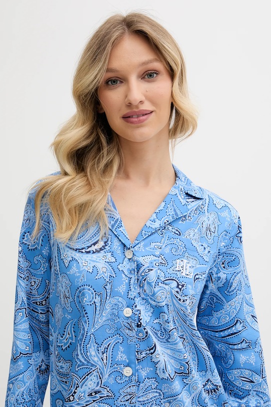 Oblečenie Pyžamová košeľa Lauren Ralph Lauren ILN32399 modrá