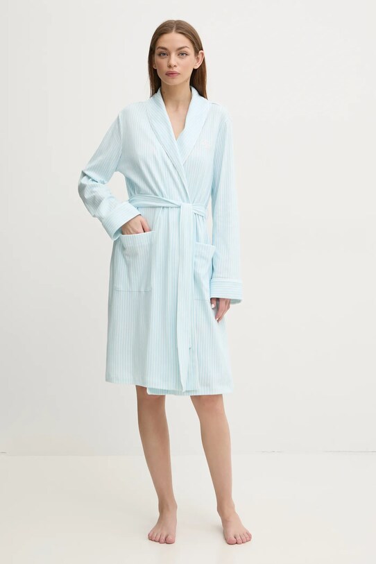 Халат Lauren Ralph Lauren трикотаж блакитний ILN42409
