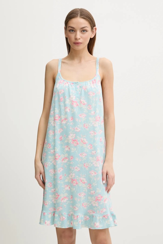 Spavaćica Lauren Ralph Lauren pletivo tirkizna ILN62407