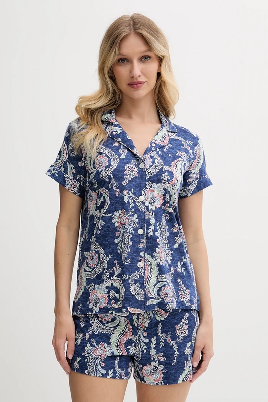 Lauren Ralph Lauren piżama dzianina granatowy ILN12433