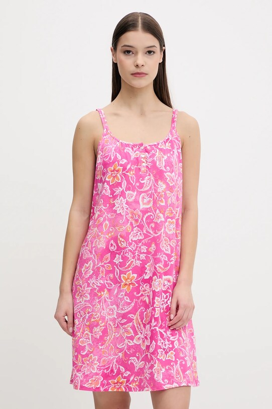Lauren Ralph Lauren koszulka nocna dzianina różowy ILN22428