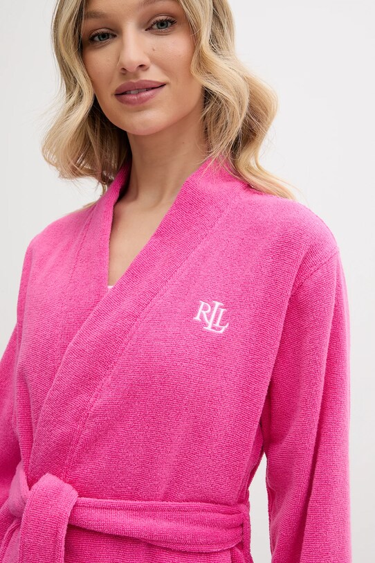 Lauren Ralph Lauren szlafrok bawełniany ILN42435 różowy