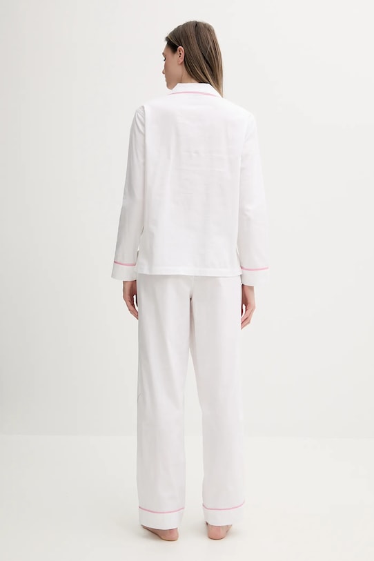 Lauren Ralph Lauren piżama bawełniana biały ILN92417
