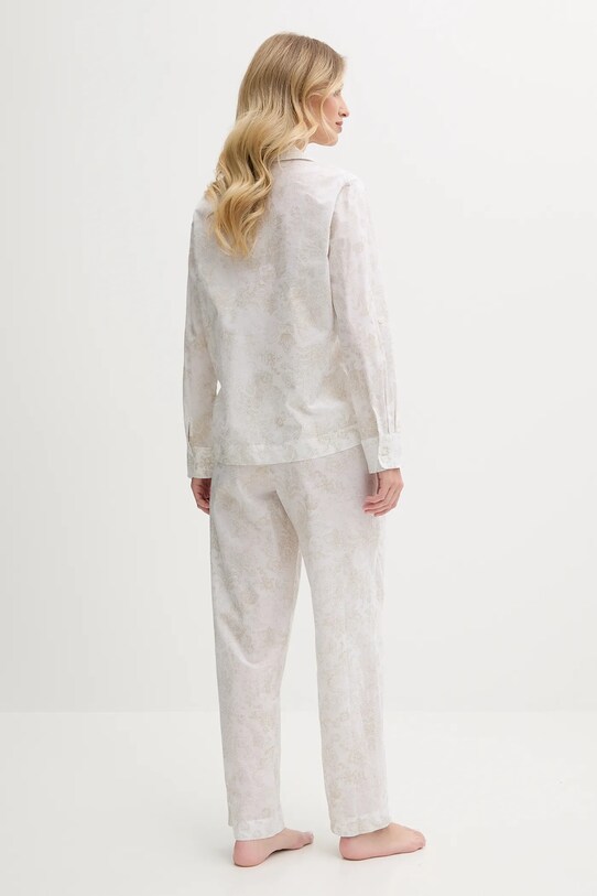 Lauren Ralph Lauren piżama bawełniana biały ILN92426