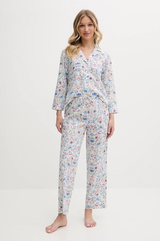 Lauren Ralph Lauren piżama tkanina biały ILN92429