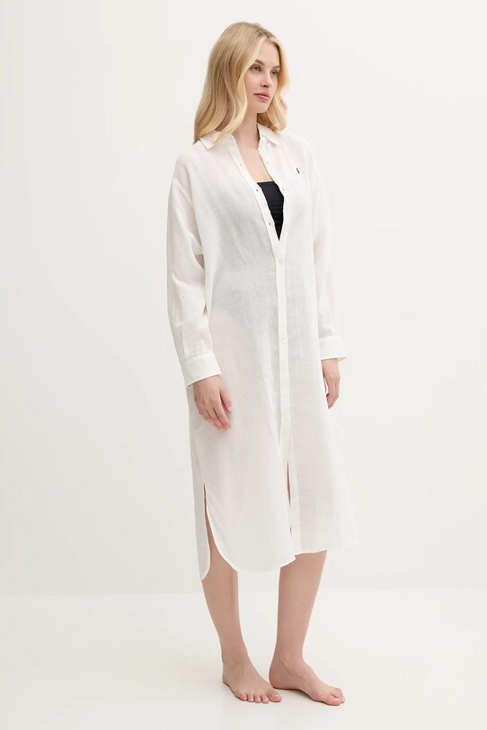 Лляна пляжна сукня Polo Ralph Lauren 21564379 бежевий SS25