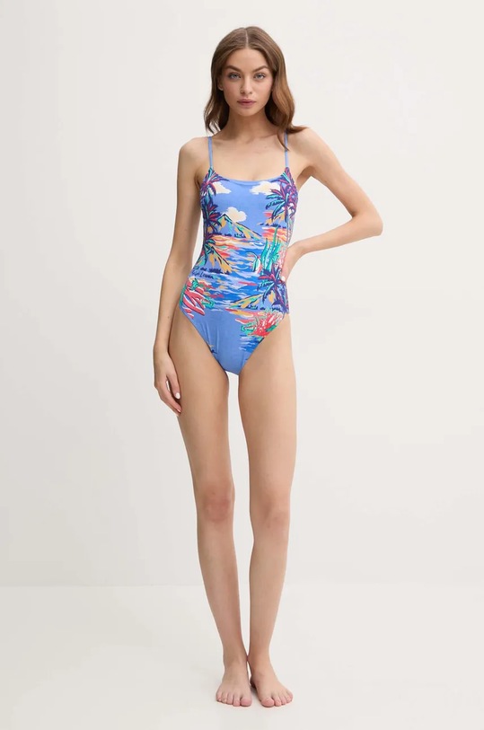 Polo Ralph Lauren jednoczęściowy strój kąpielowy 21595304 niebieski SS25