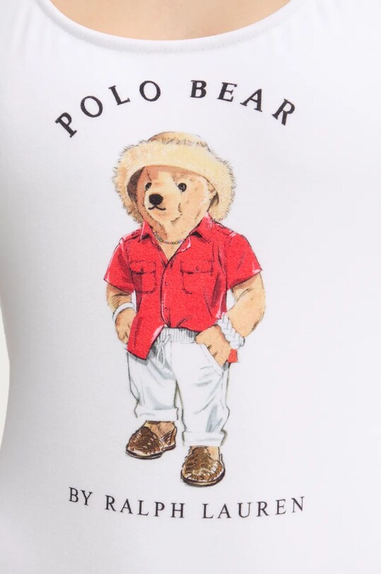Jednodielne plavky Polo Ralph Lauren 21598410 biela