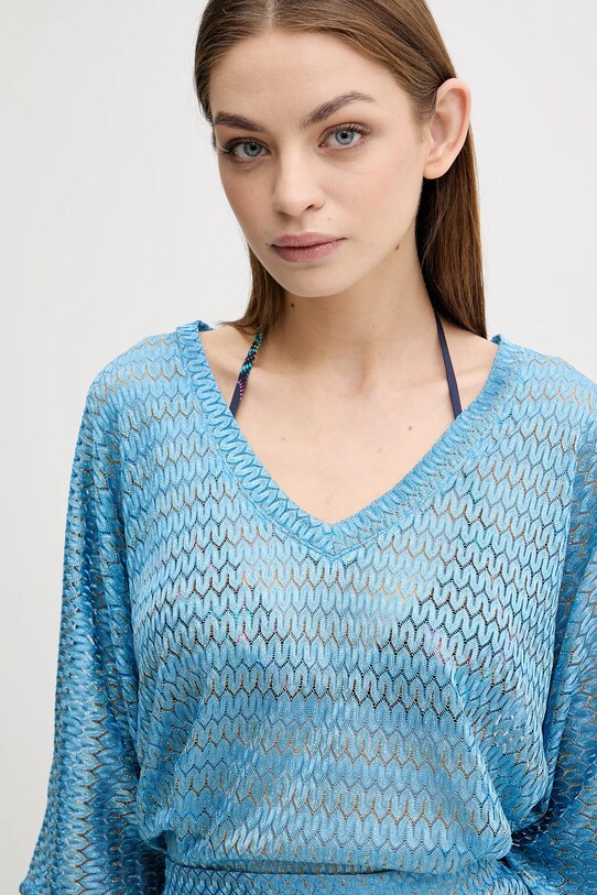 Melissa Odabash cămașă de plajă albastru MO.PETRA